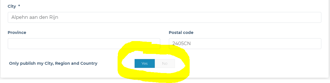 What if you don't want to show your address details?